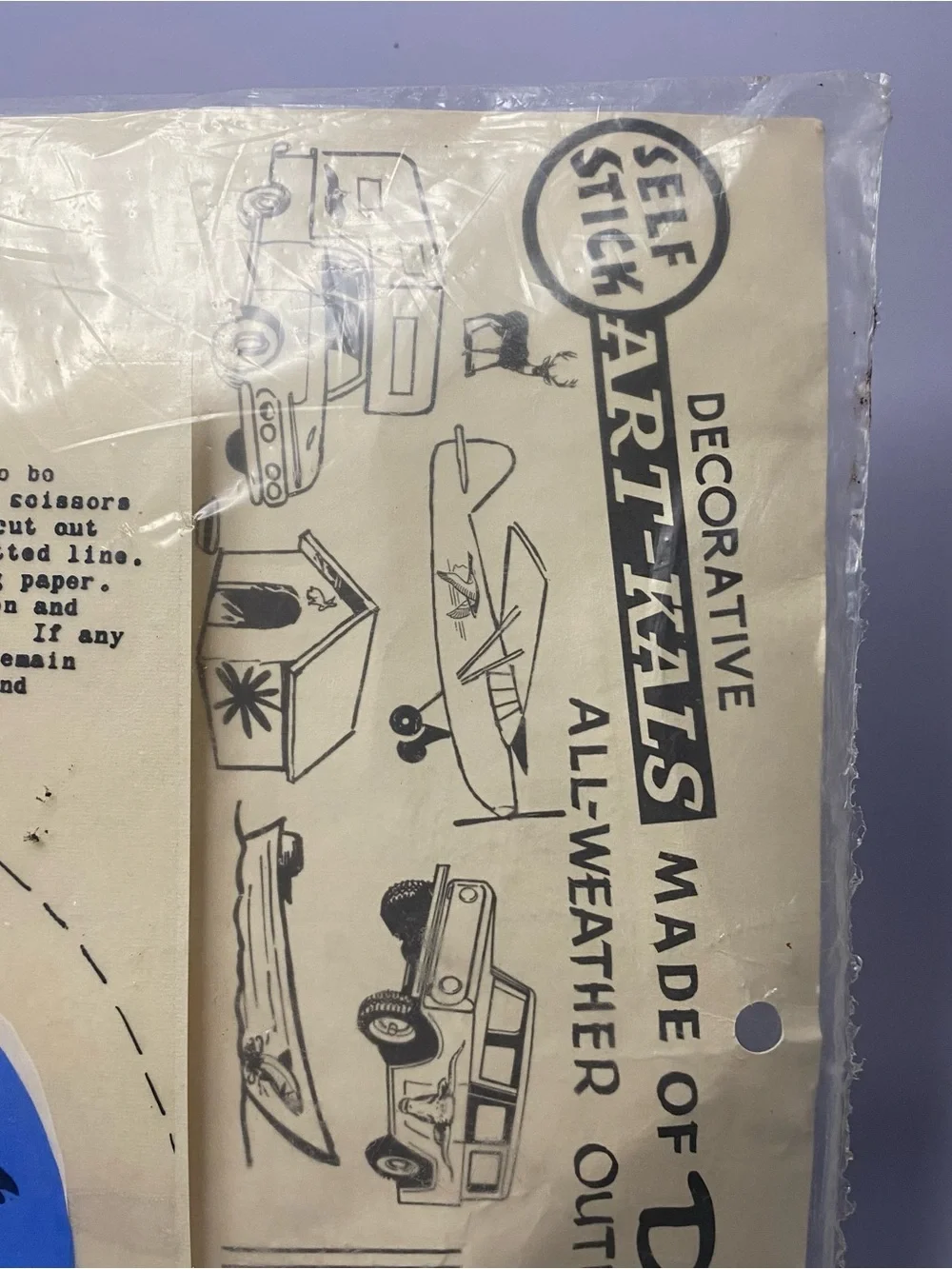Rare Vintage Roadrunner Self Stick Decal Sticker - Sealed In Original Pkg